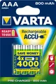 Produktbild: Varta Power Accu - Batterie 4 x AAA Typ NiMH 800 mAh (56703 101 404)