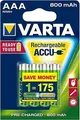 Produktbild: Akku Varta Electronics Longlife AAA HR03 800mAh 4Stück