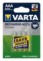 Produktbild: VARTA Akku 800 mAh, Power Accu R2U AAA Micro HR03