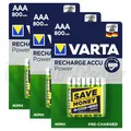 Produktbild: 12 X Varta AAA 800mAh Batterien Wiederaufladbar Ni-MH 1,2V HR03 Micro 56703 Akku