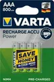Produktbild: 4 x Varta Power Akkus AAA 800mAh Micro für z.B. Telefon Gigaset Accus NEU 2025