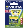 Produktbild: Varta Power Accu - Batterie 4 x AAA Typ NiMH 800 mAh # 56703 101 404