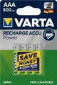 Produktbild: 4x Varta Akkus AAA Micro 800 mAh für Gigaset S850 HX C430 HX E560 HX CL660
