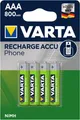 Produktbild: Varta Recharge Accu Power AAA 800mAh NiMH PRE-CHARGED 4er-Pack