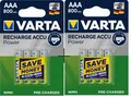 Produktbild: 8 x Varta Recharge Accu Power 56703 800mAh AAA Micro HR03 1,2V Akku Bulkware