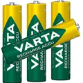 Produktbild: 4x Wiederaufladbar VARTA RECHARGE micro ACCU Power AAA 800mAh Akku HR03