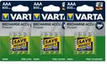 Produktbild: 12 x Varta Recharge Accu Power 56703 800mAh AAA Micro HR03 1,2V Akku im Blister