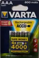 Produktbild: 4 x VARTA Recharge Accu AAA 800 mAh (1 x 4 er Pack  Blister) Micro 56703
