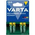 Produktbild: VARTA Akku AAA 800mAh wiederaufladbar 4 Stück vorgeladen Recharge Accu Power