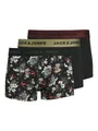 Produktbild: Jack & Jones Funktionsboxer JACFLOWER aus Microfaserqualität und schnelltrocknendem Material (Packung, 3-St) unifarben mit Farbeinsatz, modisch, eng anliegend, Microfaser