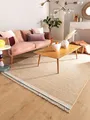 Produktbild: benuta Pop Wollteppich Karla - Beige 160x230 cm - Baumwolle,Wolle - Rechteckig & im Style: Uni, Hygge & Cozy, Minimalistisch - Pflegeleicht für Wohnzimmer Schlafzimmer