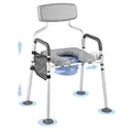 Produktbild: VEVOR Toilettenstuhl Toilettensitzerhöhung 227kg Höhenverstellbar 4 in 1