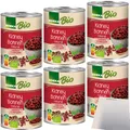 Produktbild: Edeka Bio Kidney Bohnen dunkelrot 6er Pack 6x400g Dose usy Block