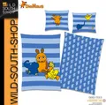 Produktbild: Die Sendung mit der Maus Bettwäsche 80x80 + 135x200 cm, 100% Baumwolle mit RV