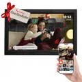 Produktbild: Denver PFF-1503BMK2 Digitaler Wi-Fi Bilderrahmen – 15,6 Zoll Full HD IPS Touchscreen, Integrierte FRAMEO Software, Drahtloses Teilen, Automatische Nachtabschaltung, Schwarz