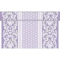 Produktbild: Sovie HOME Tischläufer Bine in Lila aus Linclass® Airlaid 40 cm x 4,80 m, 1 Stück - Punkte Streifen Schleife Ornamente