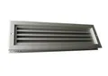 Produktbild: Häusler Onlinehandel GmbH Lüftungsgitter Lüftungsgitter LG-4010 DORAA Lamellengitter Alu 435 x 135 mm, Doppelrahmen-Lamellengitter