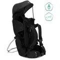 Produktbild: Fillikid Rückentrage Trekking, Schwarz, Textil, Füllung: Polyester, 30x90x73 cm, Sonnendach, Fußstütze, Baby on Tour, Babytragen & Tragetücher
