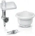 Produktbild: Bosch MUZS2BS BakingSensation Set, 270x246x250mm, Schüsselvolumen 3,8 L, Spritzgebäckvorsatz, weiß