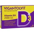 Produktbild: VIGANTOLVIT 2000 I.E. Vitamin D3 Weichkapseln 60 St. PZN 12423852