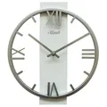 Produktbild: Hermle -Wanduhr Silber Quarz 30cm- 30104-002100 Wanduhr mit batteriebetriebenem