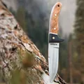 Produktbild: Magnum Elk Hunter - Outdoormesser mit Wurzelholzgriff und Lederscheide