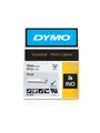Produktbild: DYMO Rhino-Industrie-Vinyletiketten | 19 mm x 5,5 m | schwarz auf weiß | selbstklebendes Schriftband 18445