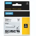 Produktbild: Dymo Rhino Band IND, Vinyl 19 mm x 5,5 m schwarz auf weiß