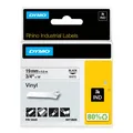 Produktbild: DYMO Rhino Industrial Vinyl Labels   19 mm x 5.5 m   Black Print on White   Self