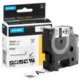 Produktbild: DYMO Schriftband RHINO  18445, 19 mm schwarz auf weiß