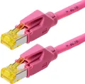 Produktbild: DRAKA 120085 Draka Patchkabel S/FTP Cat 6A magenta 2,0m
