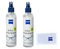 Produktbild: ZEISS Brillen Reinigungstücher oder Reinigungsspray zur schonenden & gründlichen Reinigung Ihrer Brillengläser - alkoholfrei (2x240+Tuch)