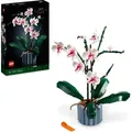 Produktbild: LEGO Botanicals Orchidee - Künstliche Pflanzen Set mit weißen und rosa Blumen - Modellbausatz für Erwachsene - Home und Zimmer-Deko - Botanik Ko... - Bronze