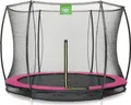 Produktbild: EXIT Silhouette Trampolin ø244cm, mit Sicherheitsnetz, Bodentrampolin, Rund, für Kinder, Rosa