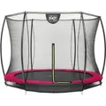 Produktbild: EXIT Silhouette Bodentrampolin D244cm mit Sicherheitsnetz - rosa