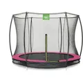 Produktbild: Exit Silhouette Bodentrampolin Ø244cm Mit Sicherheitsnetz - Rosa