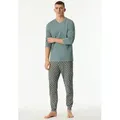 Produktbild: Schiesser Schlafanzug Casual Essentials (2 tlg) mit bequemen Bündchen blau 52