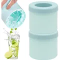 Produktbild: Eiswürfelform Silikon 2er Pack blau wiederverwendbar Küche