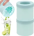 Produktbild: Eiswürfelform Silikon 2PCS Eiswürfelbehälter Eisbereiter blau für Getränke