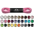 Produktbild: Mount Swiss Schnürsenkel Mount Swiss Luxury-Schnürsenkel gewachst, Rundsenkel für Business- rosa 75 cm / Durchmesser 2mm