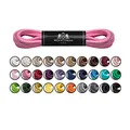 Produktbild: Mount Swiss Luxury Schuhbänder I Wasserabweisende und reißfeste Schnürsenkel rund ø 2-3 mm aus feiner Baumwolle/gewachst Farbe: pink, Länge: 75 cm
