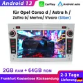 Produktbild: 7'' Autoradio GPS FM DAB+ Für Opel Astra Vectra Zafira Corsa Combo SWC BT 2Din