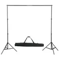 Produktbild: Teleskop Hintergrundsystem 155-300cm Alu Stativ Fotostudio Hintergrund vidaXL