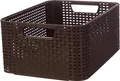 Produktbild: CURVER Aufbewahrungskorb Regalbox Korb Style M dunkelbraun 39 x 29 x 17 cm