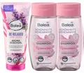 Produktbild: Balea 3er-Set-Körperpflege: Aroma Duschgel RELAX beruhigendes & entspannendes Duscherlebnis mit ätherischem Öl, 200 ml + Shampoo ROSENWASSER Glanz & Leichtigkeit für normales Haar, 2 x 250 ml, 700 ml