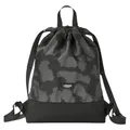 Produktbild: LARKSON Turnbeutel Damen & Herren Grau Leo - No 7 - Rucksack Damen für Sport und Festival - Beutel Rucksack Klein mit Innentasche - Außentasche für Schnellzugriff