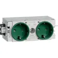 Produktbild: Tehalit Steckdose 2-fach gr GS2000 mgn GS20006029 - Grün