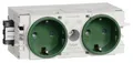 Produktbild: GS20006029 Elektro-Sockelleisten-Zubehör Steckdosencontainer Grün 1St.