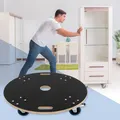 Produktbild: Möbelroller Rollbrett Transportroller rund mit 2 Bremsen Ø 77 cm bis 800 kg
