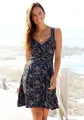 Produktbild: Vivance Jerseykleid mit Alloverdruck in Wickeloptik, Sommerkleid, Strandkleid